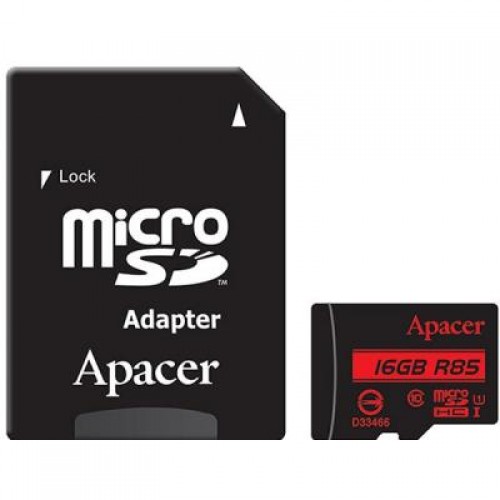 Карта памяти Apacer 16GB microSDHC Class10 UHS-I (AP16GMCSH10U5-R)