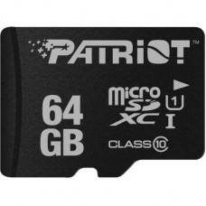 Карта памяти Patriot 64GB microSD class10 UHS-1 (PSF64GMCSDXC10)