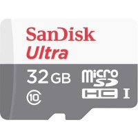 Карта памяти SanDisk 32GB microSD Class 10 UHS-I Ultra (SDSQUNS-032G-GN3MA)