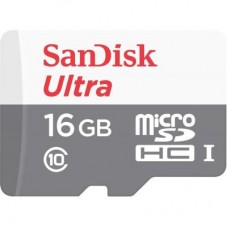 Карта памяти SanDisk 16GB microSD Class 10 UHS-I Ultra (SDSQUNS-016G-GN3MA)