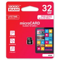 Карта памяти GOODRAM 32 GB microSDHC class 10 UHS-I M1A0-0320R11