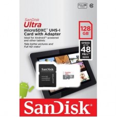Карта памяти SanDisk 128GB microSDXC class 10 UHS-I Ultra (SDSQUNS-128G-GN6TA)