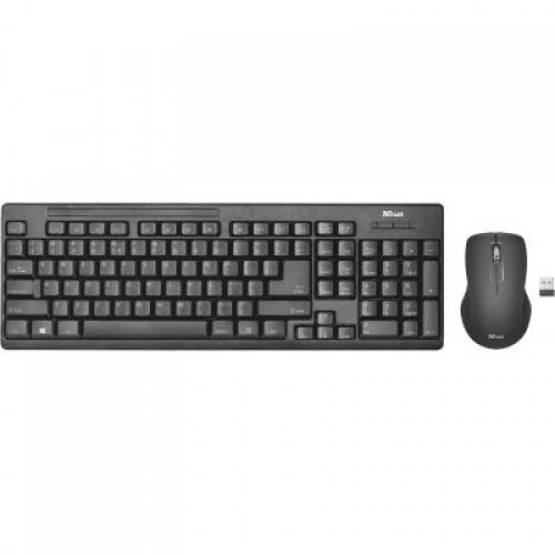 Комплект Trust Ziva wireless keyboard with mouse UKR (22119)