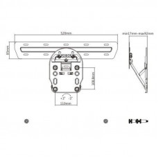 Кронштейн Brateck LED-13Q
