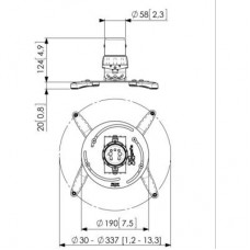 Кронштейн для проектора VOGELS PPC 1500 Projector Ceiling Mount