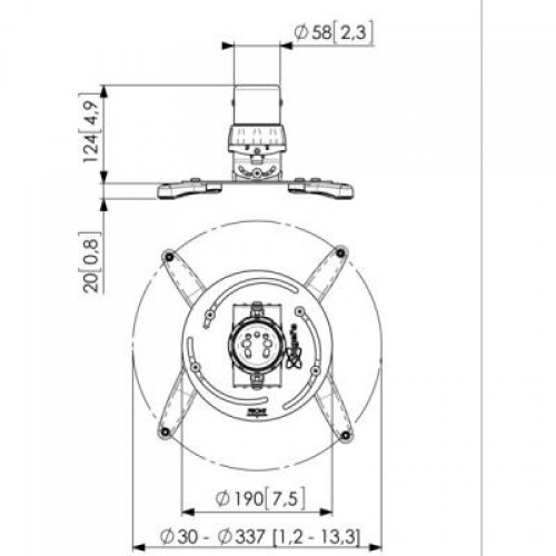 Кронштейн для проектора VOGELS PPC 1500 Projector Ceiling Mount