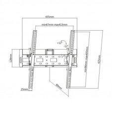 Кронштейн Brateck LP55-44TB2 (VESA400х400)