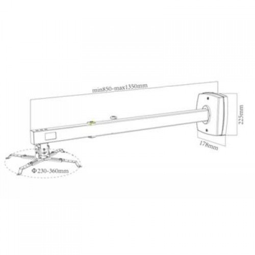 Кронштейн для проектора CHARMOUNT CT-PRB-8M