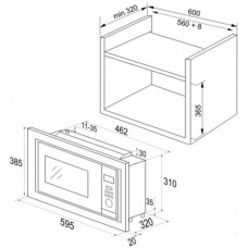 Микроволновая печь Hansa AMM 20 BESH