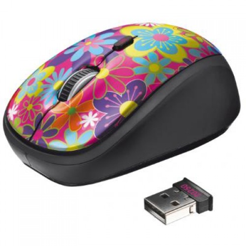 Мышь Trust Yvi Wireless Mouse flower power (20250)