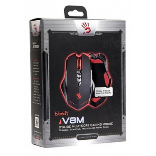 Мышь A4Tech V8M Bloody черная USB V-Track