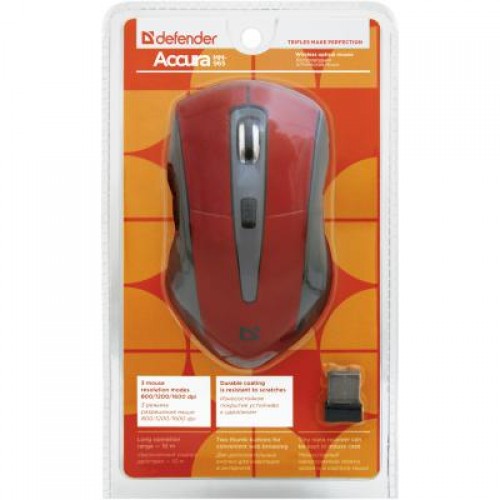 Мышь Defender Accura MM-965 Red (52966)