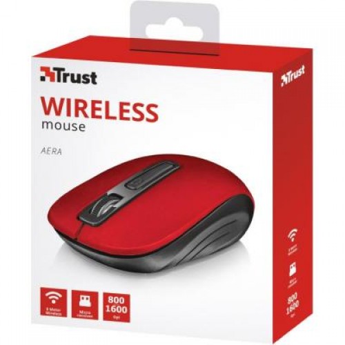 Мышь Trust Aera wireless mouse red (22374)