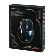 Мышь REAL-EL RM-500 Gaming, USB, black