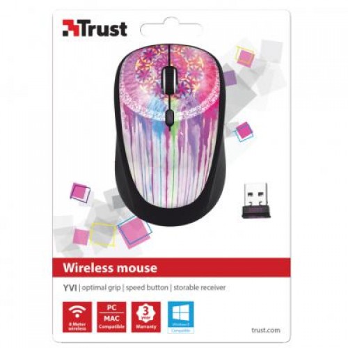 Мышь Trust Yvi Wireless Mouse dream catcher (20252)