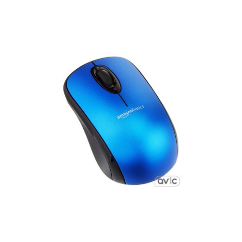 Мышь Amazon Basics Wireless Mouse with Nano Receiver (Blue)