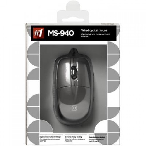 Мышь Defender Optimum MS-940 USB silver (52942)