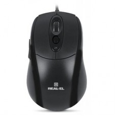 Мышь REAL-EL RM-290, USB, black