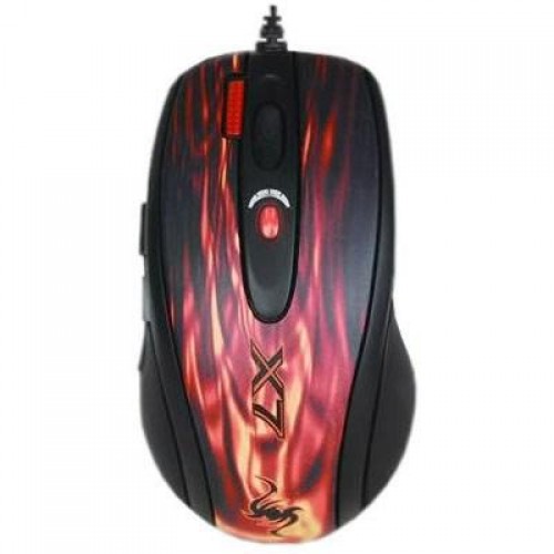 Мышь A4tech XL-750BK red fire