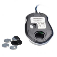 Мышь Greenwave MX-555L USB, white-blue (R0013757)