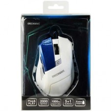 Мышь Greenwave MX-555L USB, white-blue (R0013757)