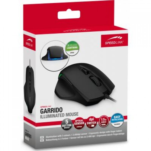 Мышь Speedlink GARRIDO Illuminated Mouse, black (SL-610006-BK)