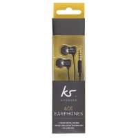 Наушники KitSound KS Ace In-Ear Headphones with mic Black (KSACEMBK)