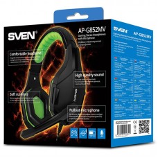 Наушники Sven AP-G852MV Black/Green UAH