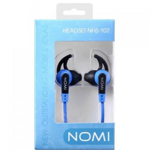 Наушники Nomi NHS-107 Black/Blue (221219)