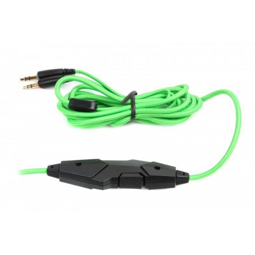 Наушники Maxxter Sonar H1 Black/Green