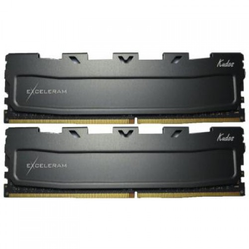 Модуль DDR4 16GB (2x8GB) 2400 MHz Black Kudos eXceleram (EKBLACK4162414AD)