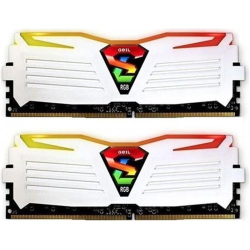 Модуль DDR4 2x8GB/3000 Geil Super Luce White RGB LED (GLWC416GB3000C16ADC)