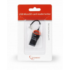 Кардридер Gembird (FD2-MSD-2) Black/Red USB-MicroSD