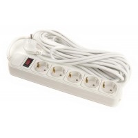 Сетевой фильтр PowerPlant JY-1056/7 (PPSA10M70S5) 5 розеток, 7 м, белый