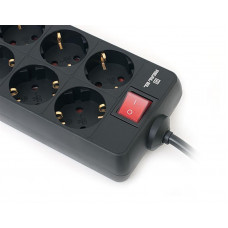 Сетевой фильтр REAL-EL RS-8 PROTECT 1.8m черный UAH