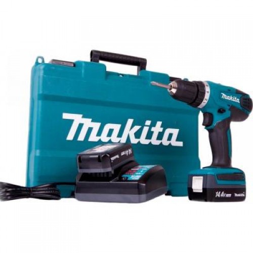 Шуруповерт Makita DF347DWE, 14,4В G-battery, 1,3Аг, 30 / 15Нм (DF347DWE)