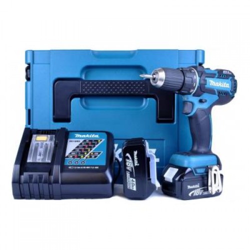 Шуруповерт Makita DDF480RF3J LXT, 18В, 3Аг х 3 шт, DC18RC, Makpac, 54/36 Нм (DDF480RF3J)