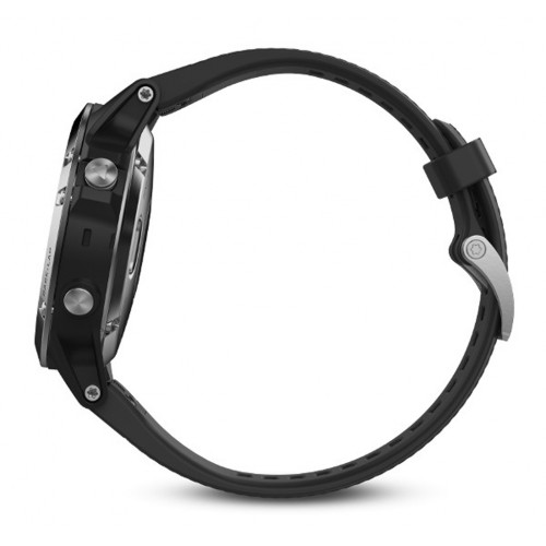 Смарт-часы Garmin fenix 5 Black Silver with Black Band Silver (010-01688-03)