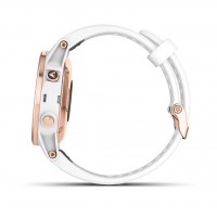 Смарт-часы Garmin Fenix 5S Plus Sapphire Rose Gold-tone with Carrara White Band (010-01987-07)