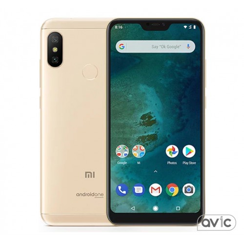 Смартфон Xiaomi Mi A2 Lite 4/64GB Gold