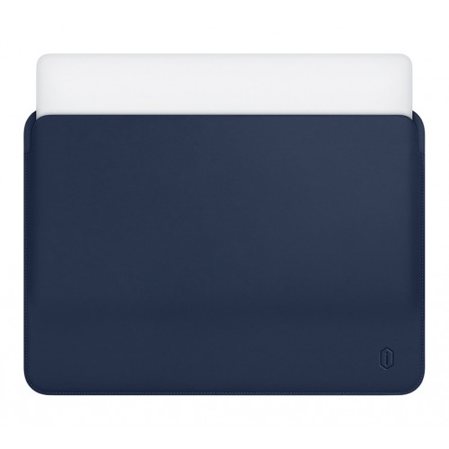 Чехол для MacBook Pro 15,4 WIWU Leather Sleeve Navy Blue