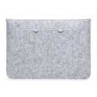 Чехол-карман из фетра для ноутбука 15 Grey