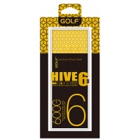 Power Bank GOLF 6000 mAh Hive6 2.1A Li-pol Black/Yellow