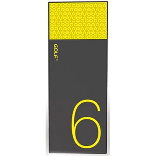 Power Bank GOLF 6000 mAh Hive6 2.1A Li-pol Black/Yellow