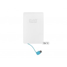 Внешний аккумулятор-кредитка Elari PowerCard 2500 мАч (White)