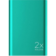Power Bank Solove A8 Portable Metallic 20000mAh Green