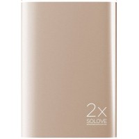 Power Bank Solove A8 Portable Metallic 20000mAh Gold