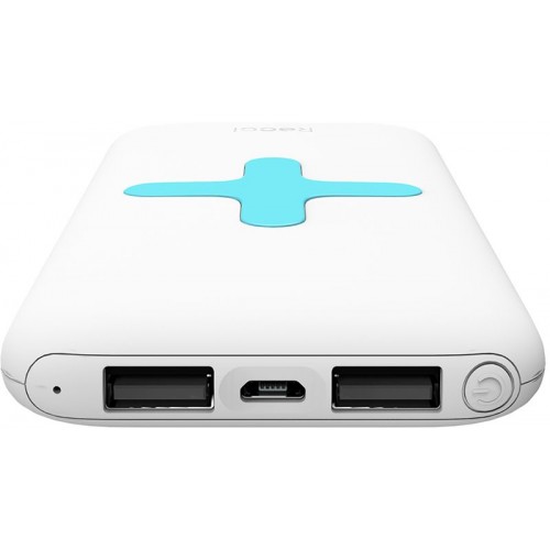 Power Bank Recci RK-7000 Power IQ 2,1А Li-Pol 7000 mAh White