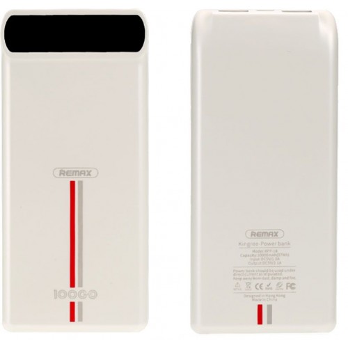 Power Bank Remax Kincree RPP-18 10000 mah White