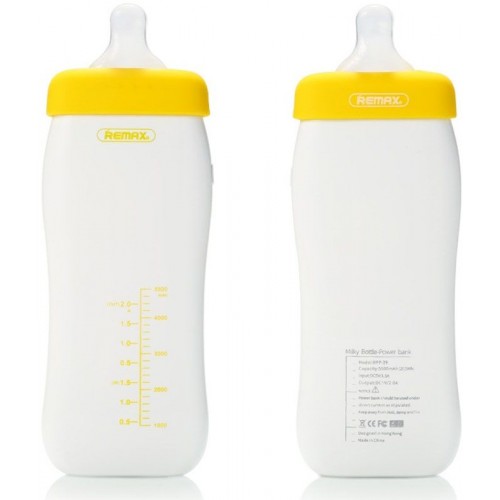 Power Bank Remax Milky bottle Series 5500 mah Yellow